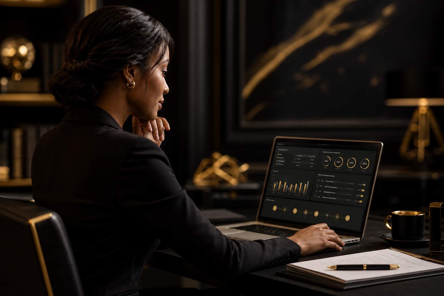 Mortgage broker reviewing a live underwriting file